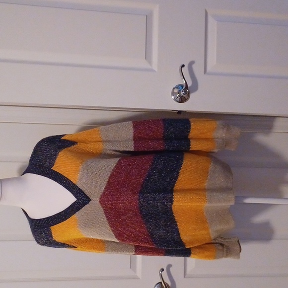 + Striped V-Neck Sweater - Picture 3 of 9